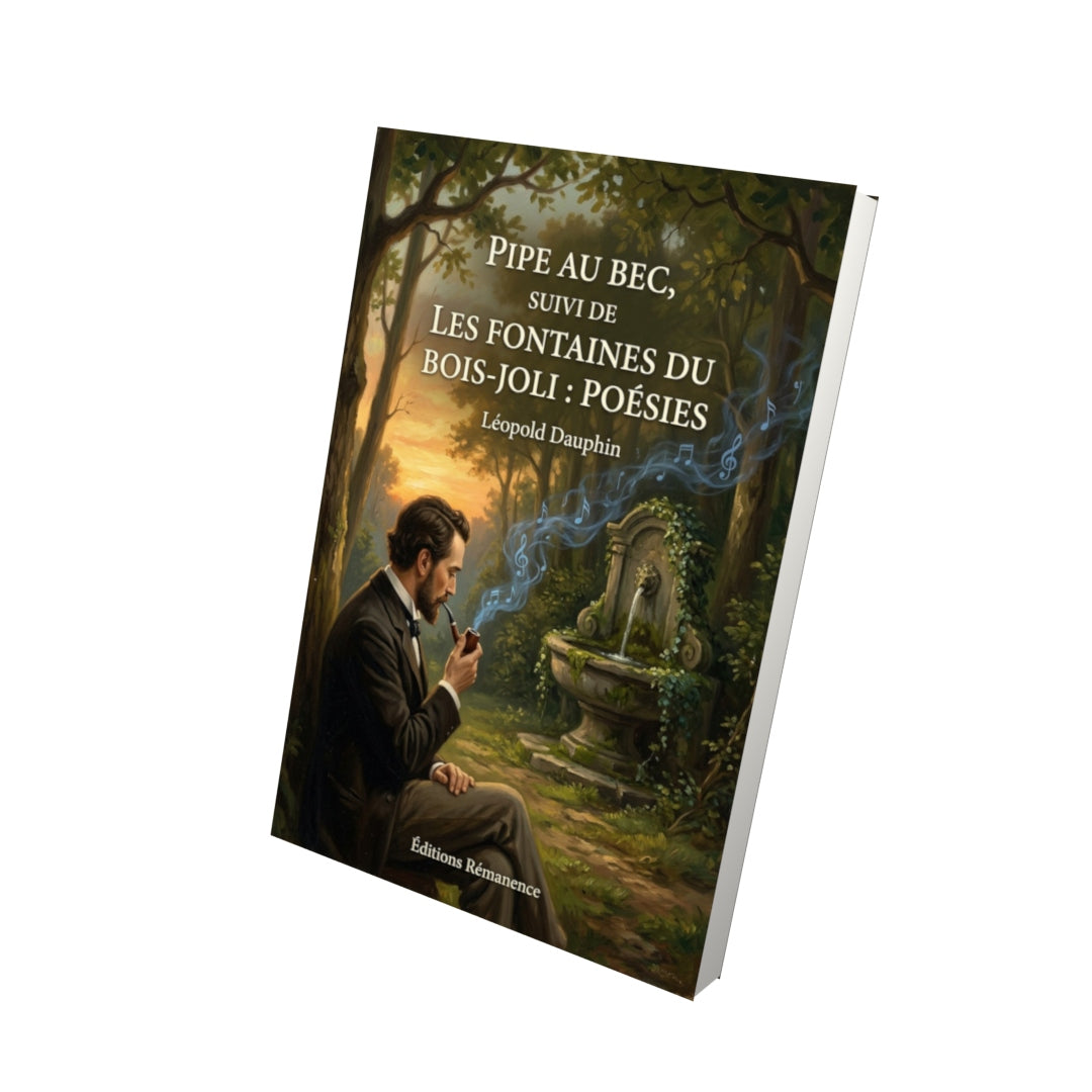 Livre Pipe au bec, Suivi de Les Fontaines du Bois-joli : poésies par Léopold Dauphin - Vue 3D - Editions Remanence