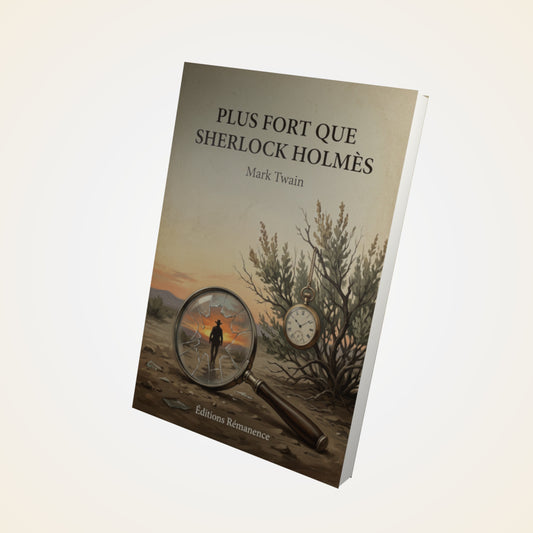 Livre Plus fort que Sherlock Holmès - Mark Twain - Couverture 3D