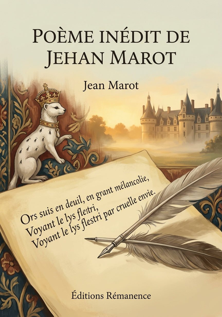 Livre Poème inédit de Jehan Marot par Jean Marot - Couverture - Editions Remanence