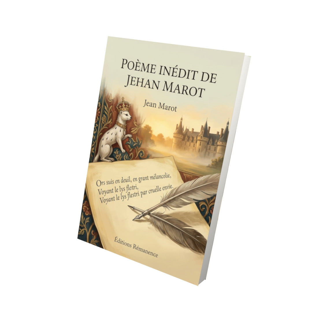 Livre Poème inédit de Jehan Marot par Jean Marot - Vue 3D - Editions Remanence