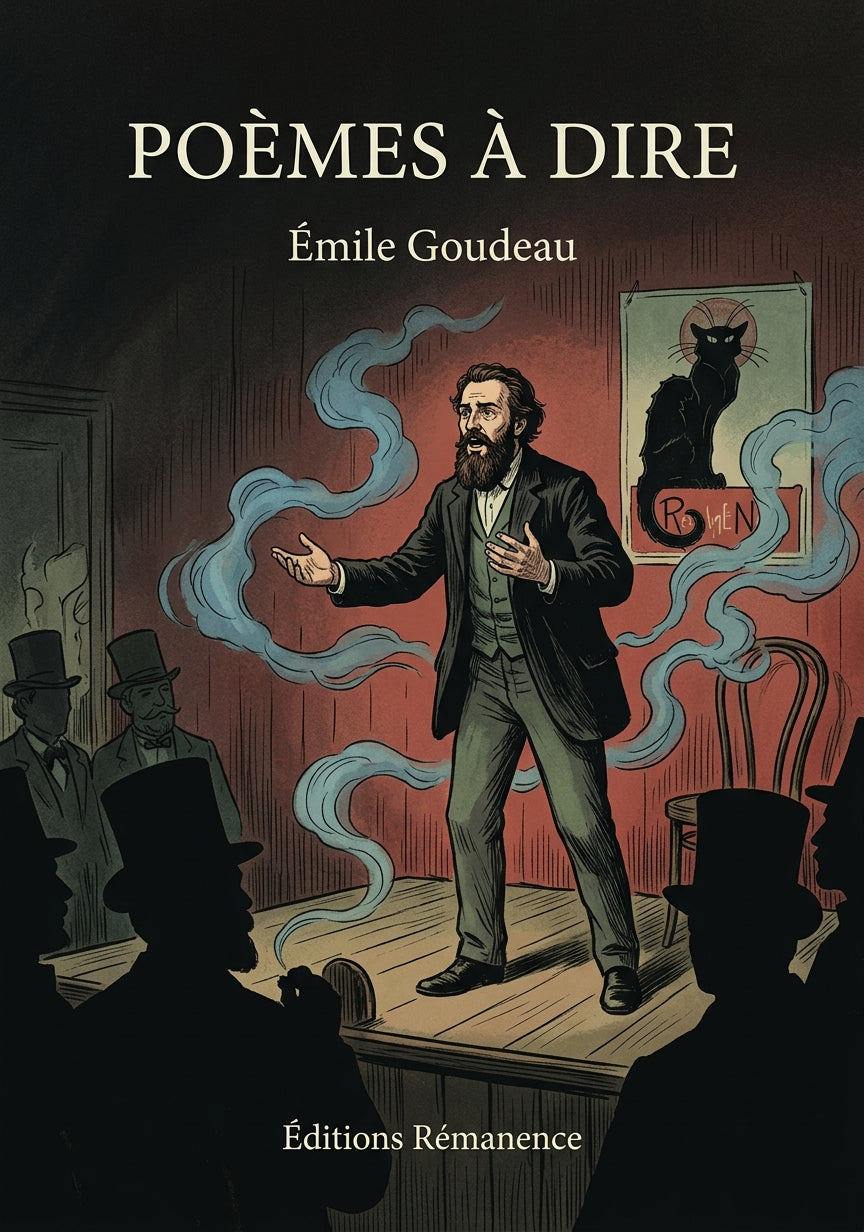 Livre Poèmes à dire par Émile Goudeau - Couverture - Editions Remanence