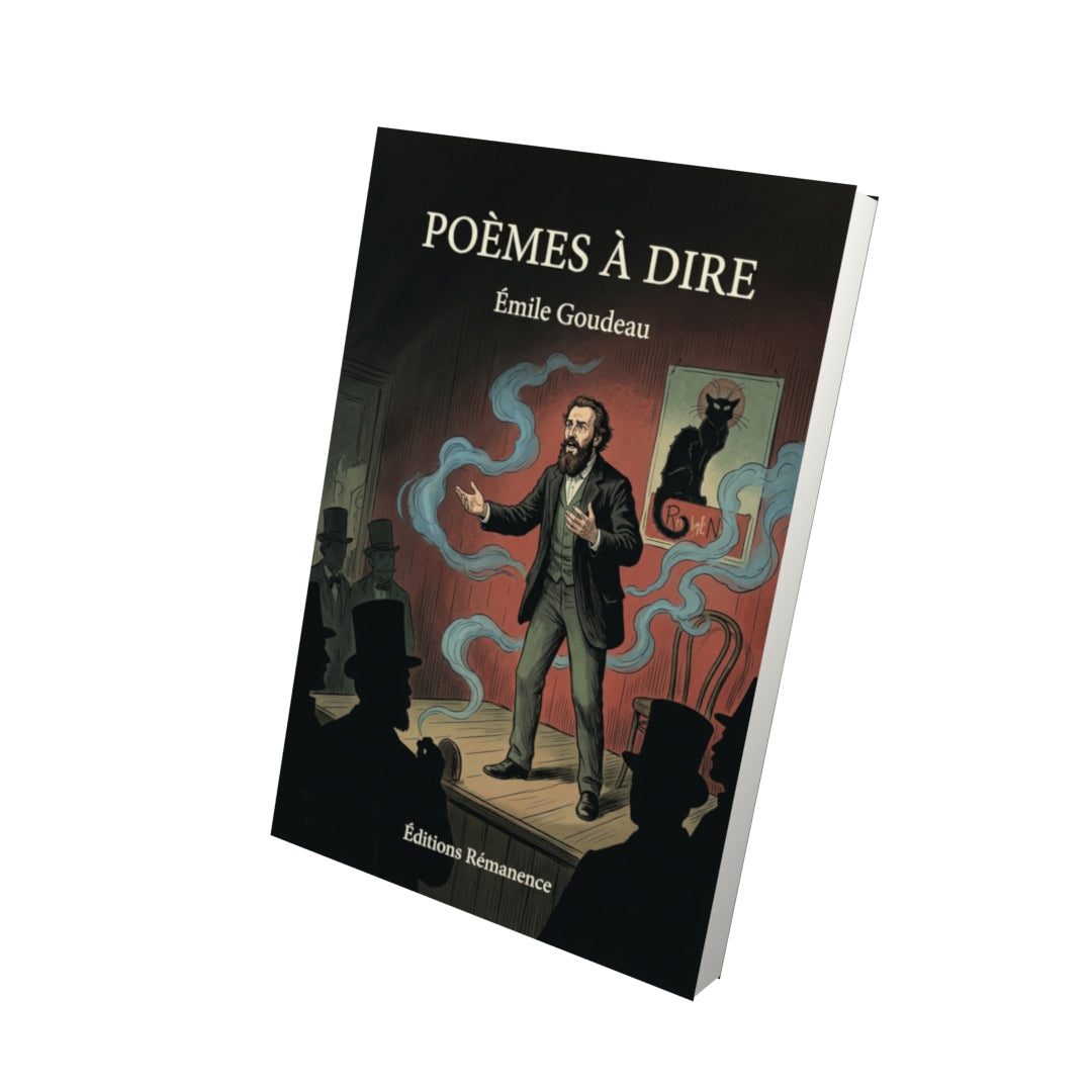 Livre Poèmes à dire par Émile Goudeau - Vue 3D - Editions Remanence