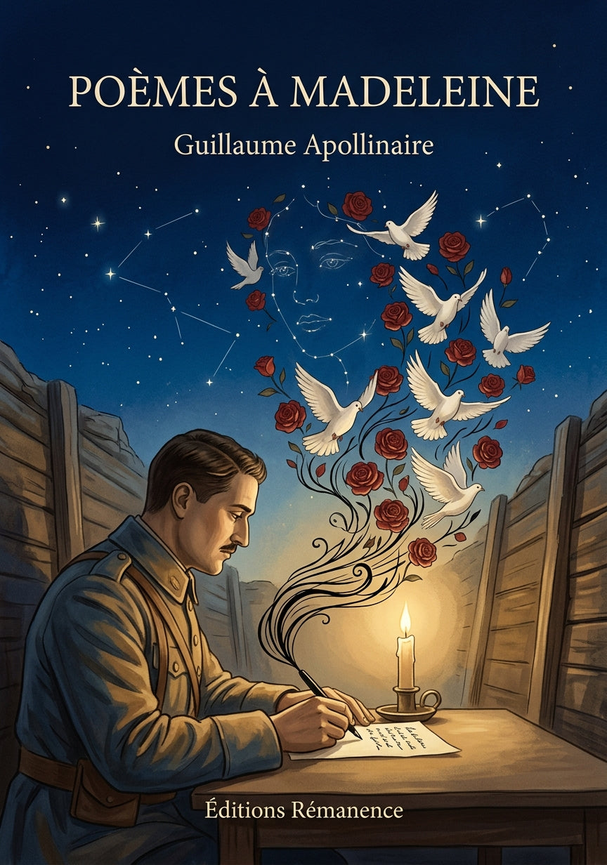 Livre Poèmes à Madeleine par Guillaume Apollinaire - Couverture - Editions Remanence