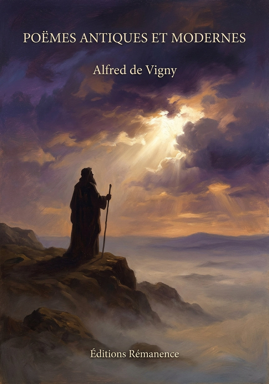 Livre Poëmes antiques et modernes par Alfred de Vigny - Couverture - Editions Remanence
