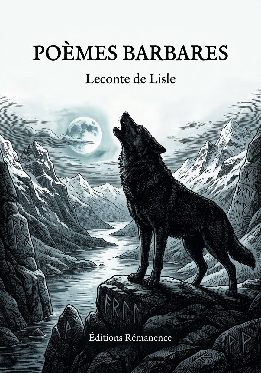 Livre Poèmes barbares par Leconte de Lisle - Couverture - Editions Remanence