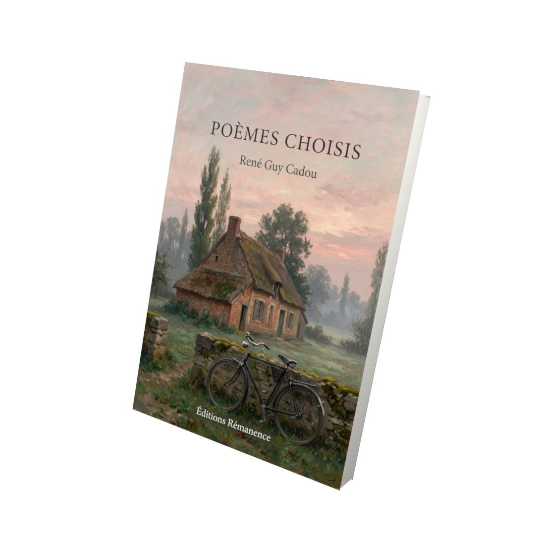 Livre Poèmes choisis par René Guy Cadou - Vue 3D - Editions Remanence