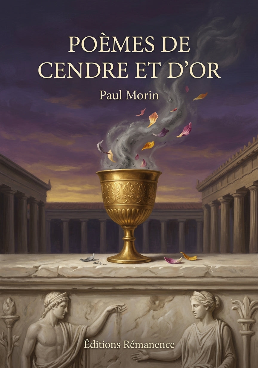 Livre Poèmes de cendre et d’or par Paul Morin - Couverture - Editions Remanence