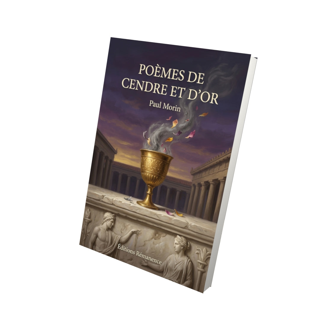 Livre Poèmes de cendre et d’or par Paul Morin - Vue 3D - Editions Remanence