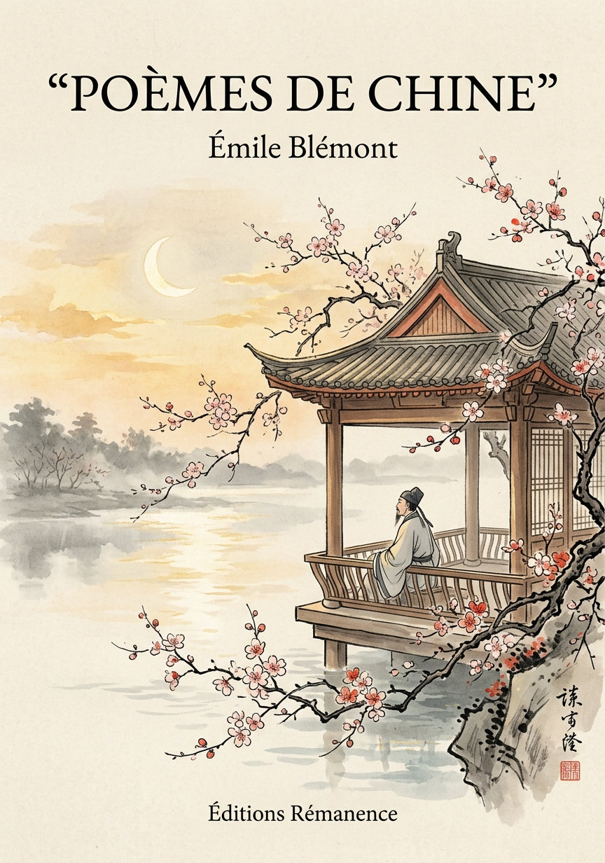 Livre Poèmes de Chine par Émile Blémont - Couverture - Editions Remanence