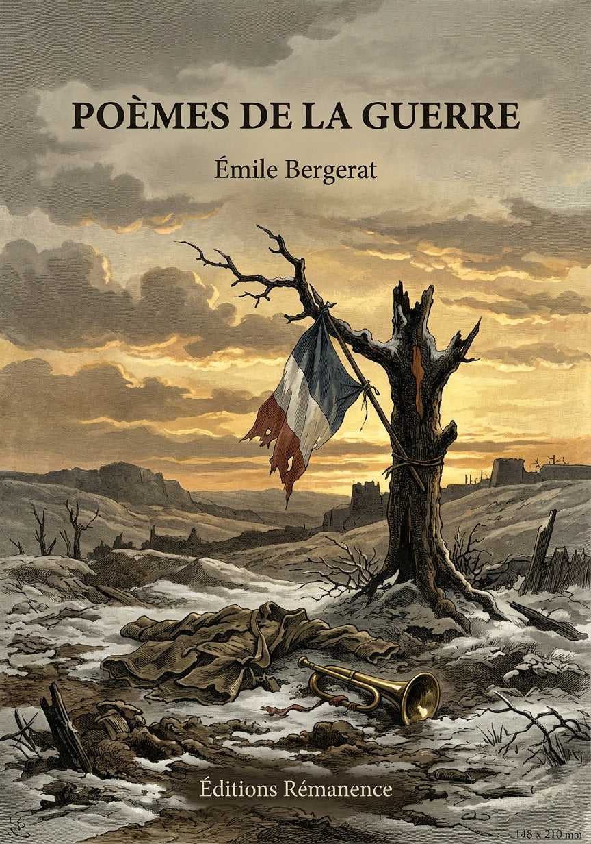 Livre Poèmes de la guerre par Émile Bergerat - Couverture - Editions Remanence