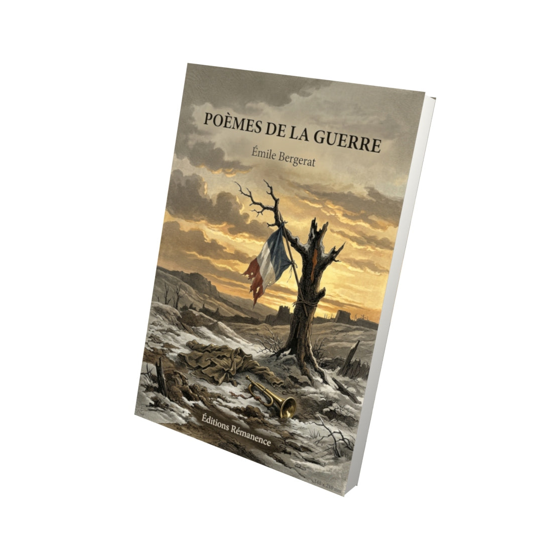 Livre Poèmes de la guerre par Émile Bergerat - Vue 3D - Editions Remanence
