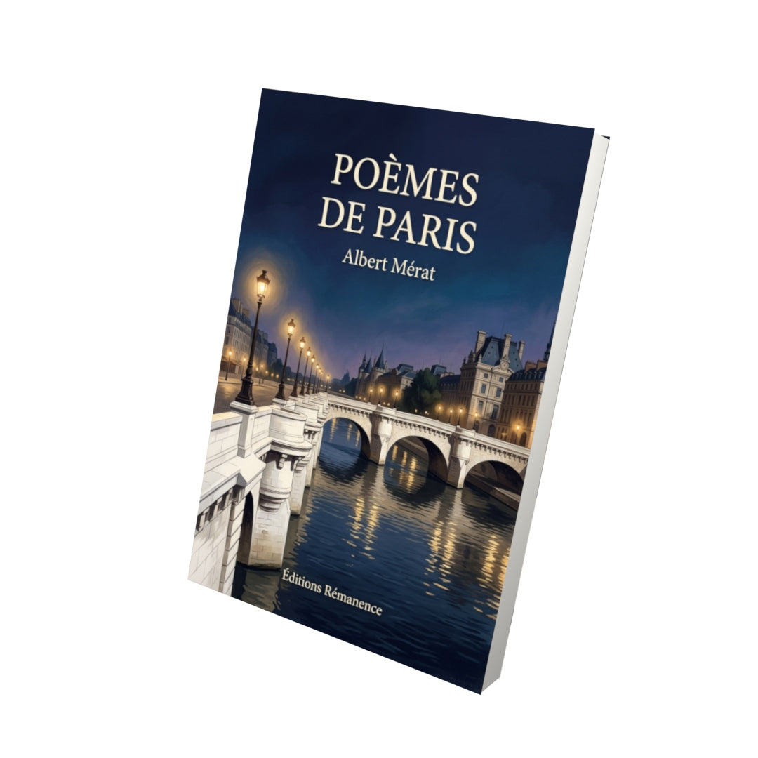 Livre Poèmes de Paris par Albert Mérat - Vue 3D - Editions Remanence