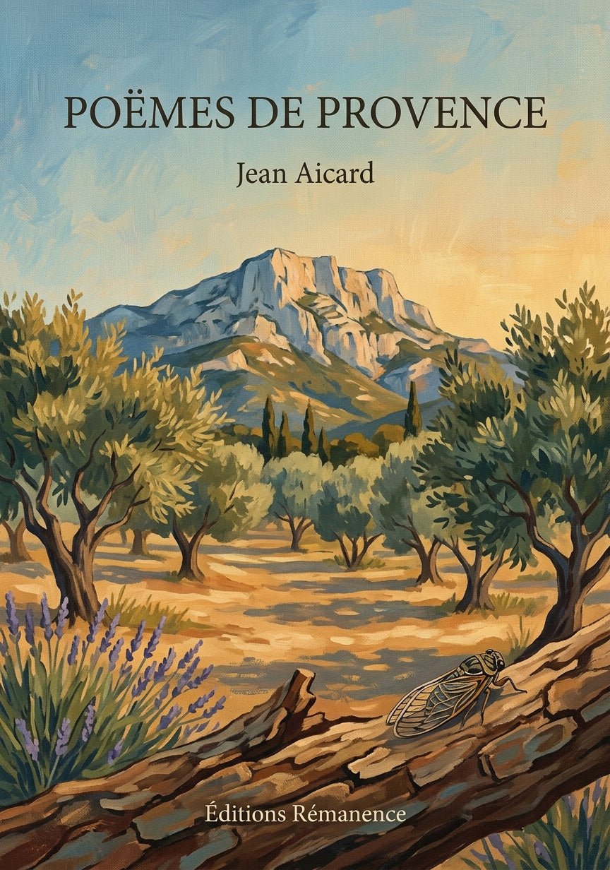 Livre Poëmes de provence par Jean Aicard - Couverture - Editions Remanence