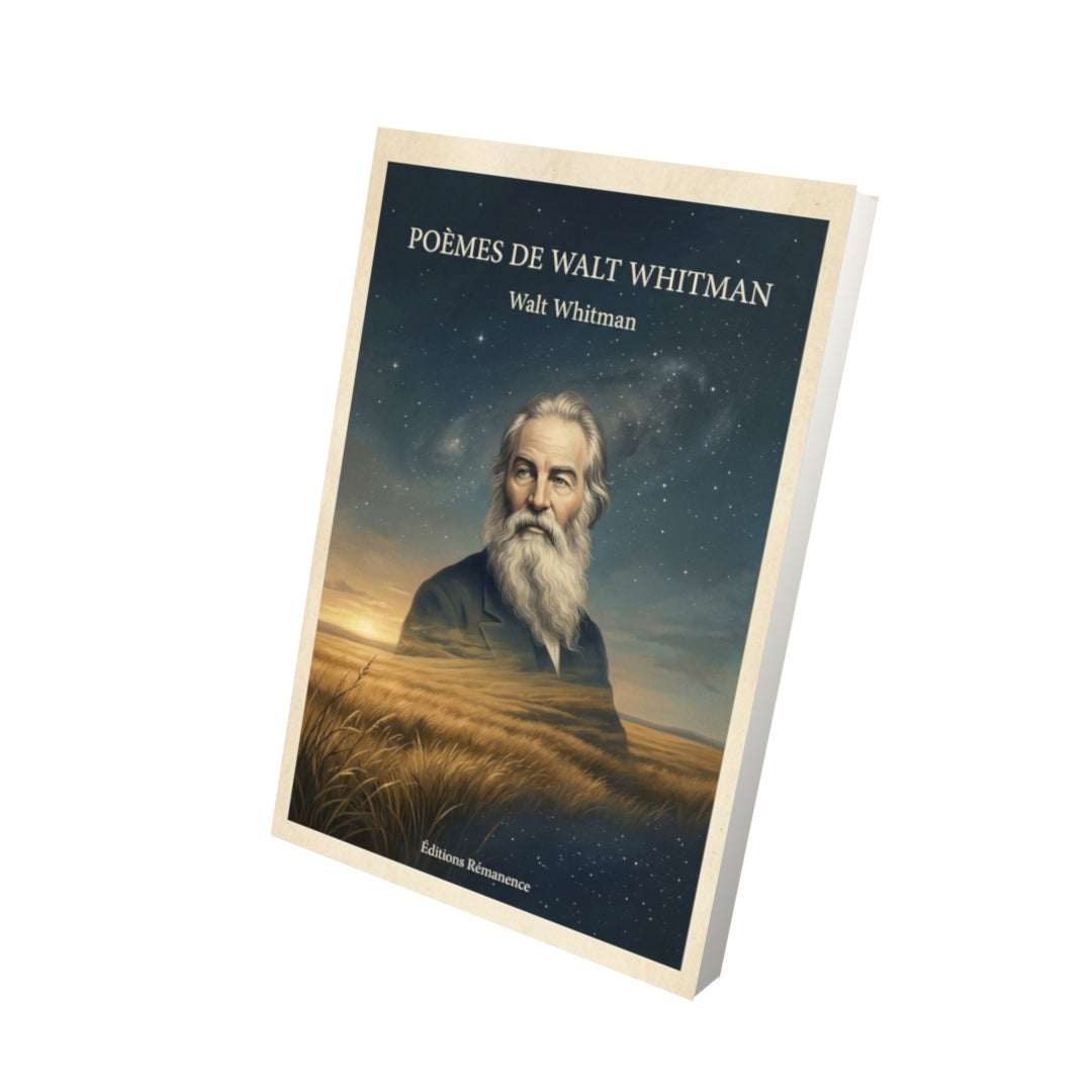 Livre Poèmes de Walt Whitman - Walt Whitman - Vue 3D - Editions Remanence