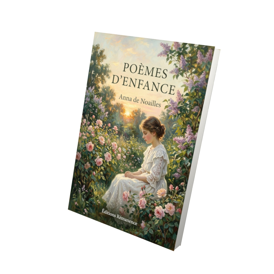 Livre Poèmes d’enfance par Anna de Noailles - Vue 3D - Editions Remanence
