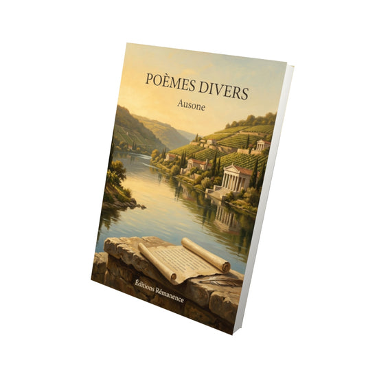 Livre Poèmes Divers par Ausone - Vue 3D - Editions Remanence