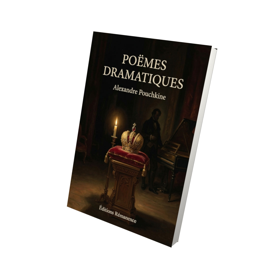 Livre Poëmes dramatiques par Alexandre Pouchkine - Vue 3D - Editions Remanence