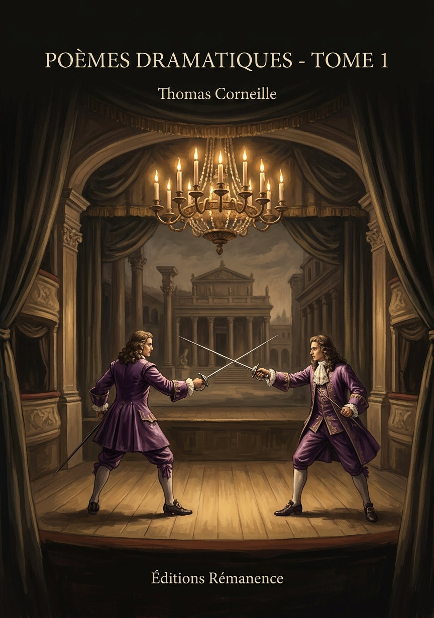 Livre Poèmes dramatiques - Tome 1 par Thomas Corneille - Couverture - Editions Remanence