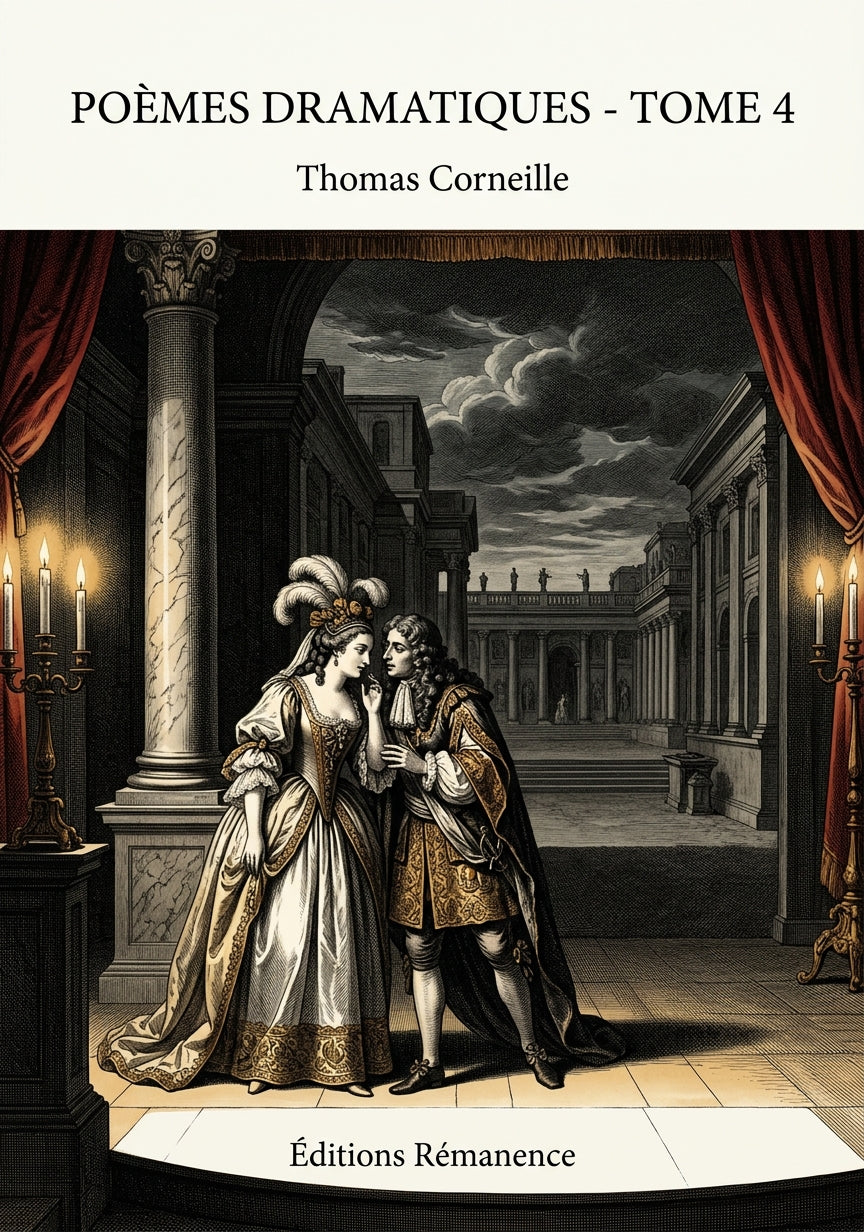 Livre Poèmes dramatiques - Tome 4 par Thomas Corneille - Couverture - Editions Remanence