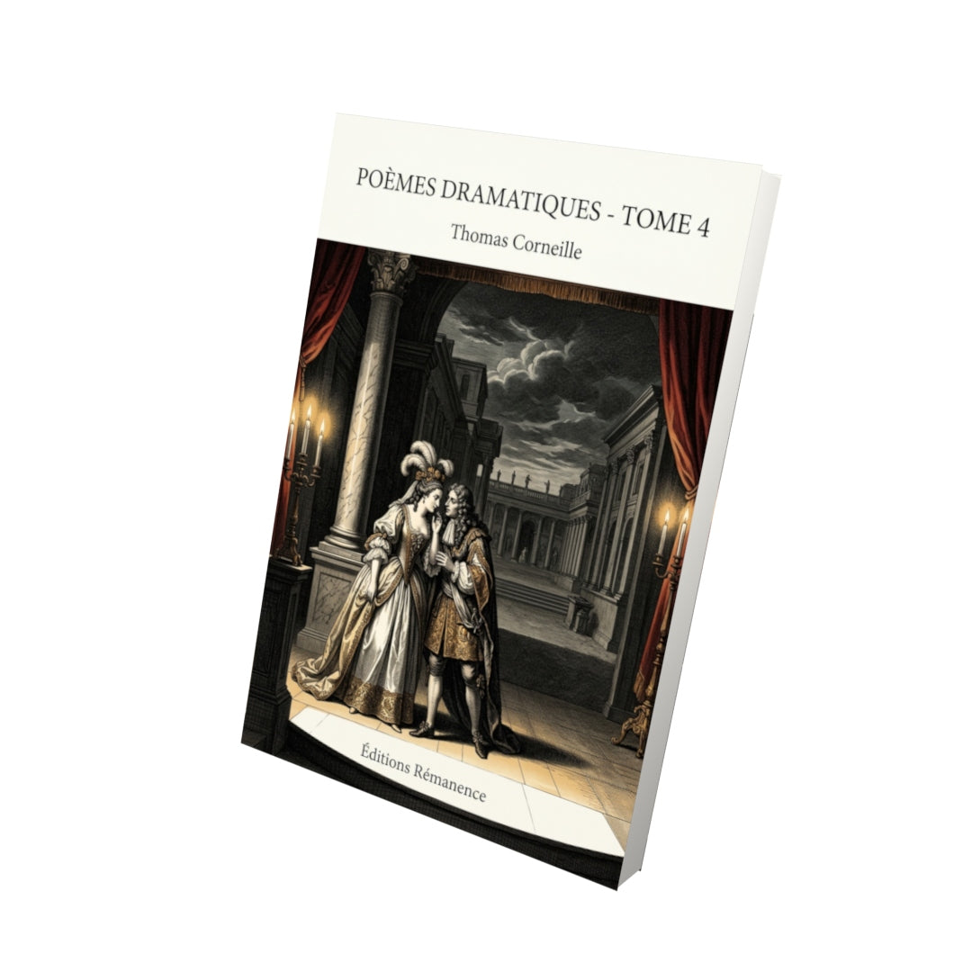 Livre Poèmes dramatiques - Tome 4 par Thomas Corneille - Vue 3D - Editions Remanence