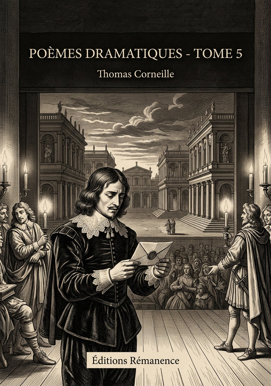 Livre Poèmes dramatiques - Tome 5 par Thomas Corneille - Couverture - Editions Remanence