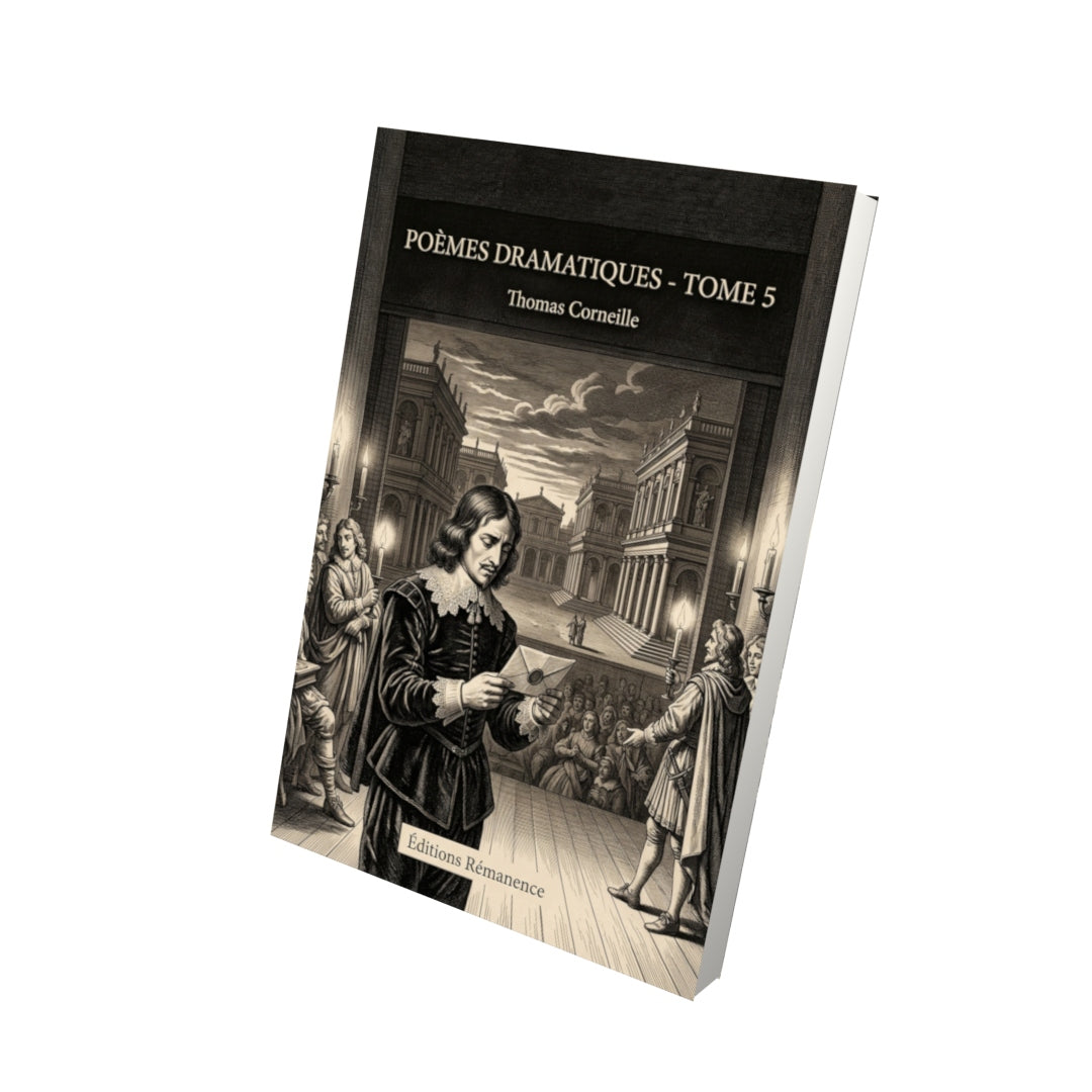 Livre Poèmes dramatiques - Tome 5 par Thomas Corneille - Vue 3D - Editions Remanence