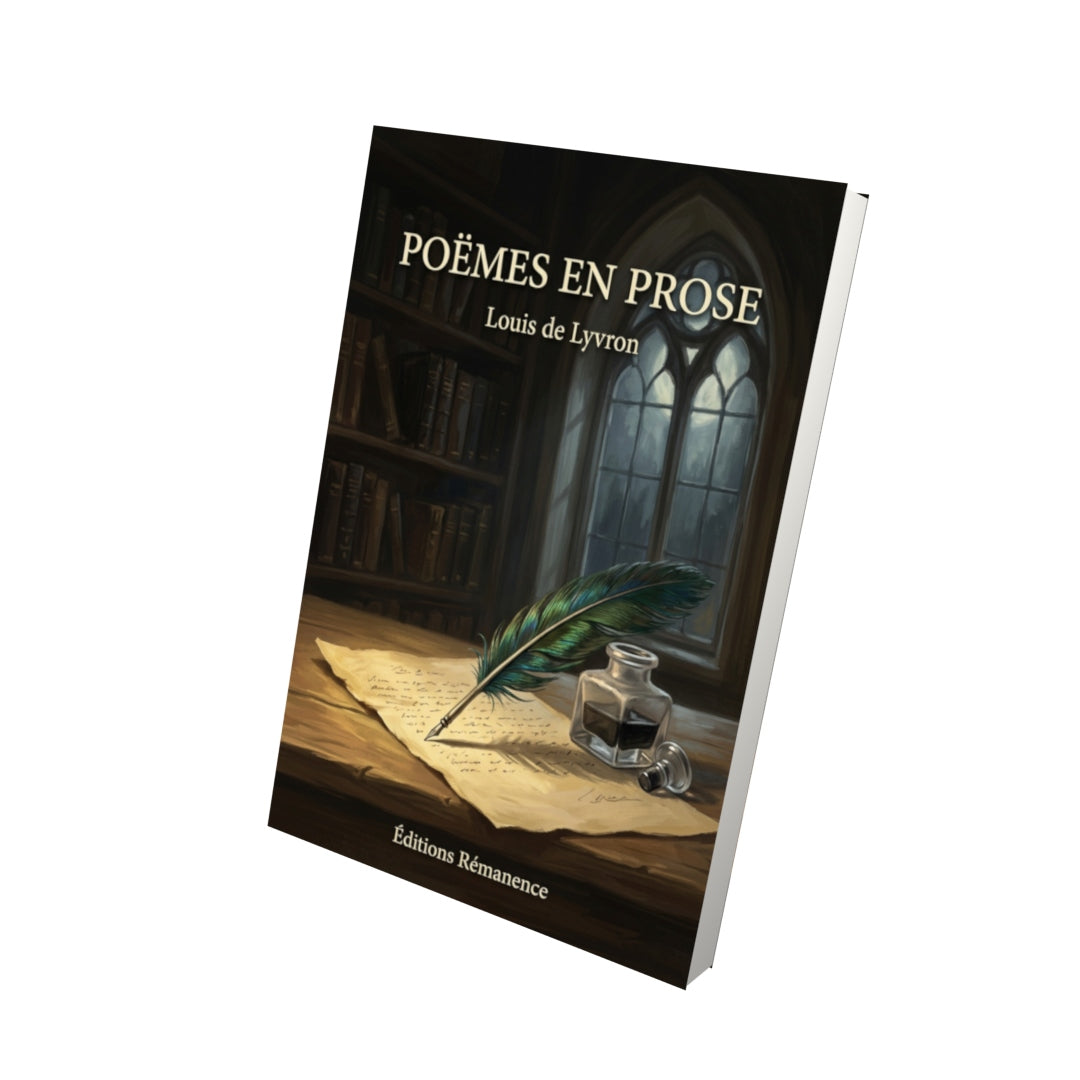 Livre Poëmes en prose par Louis de Lyvron - Vue 3D - Editions Remanence