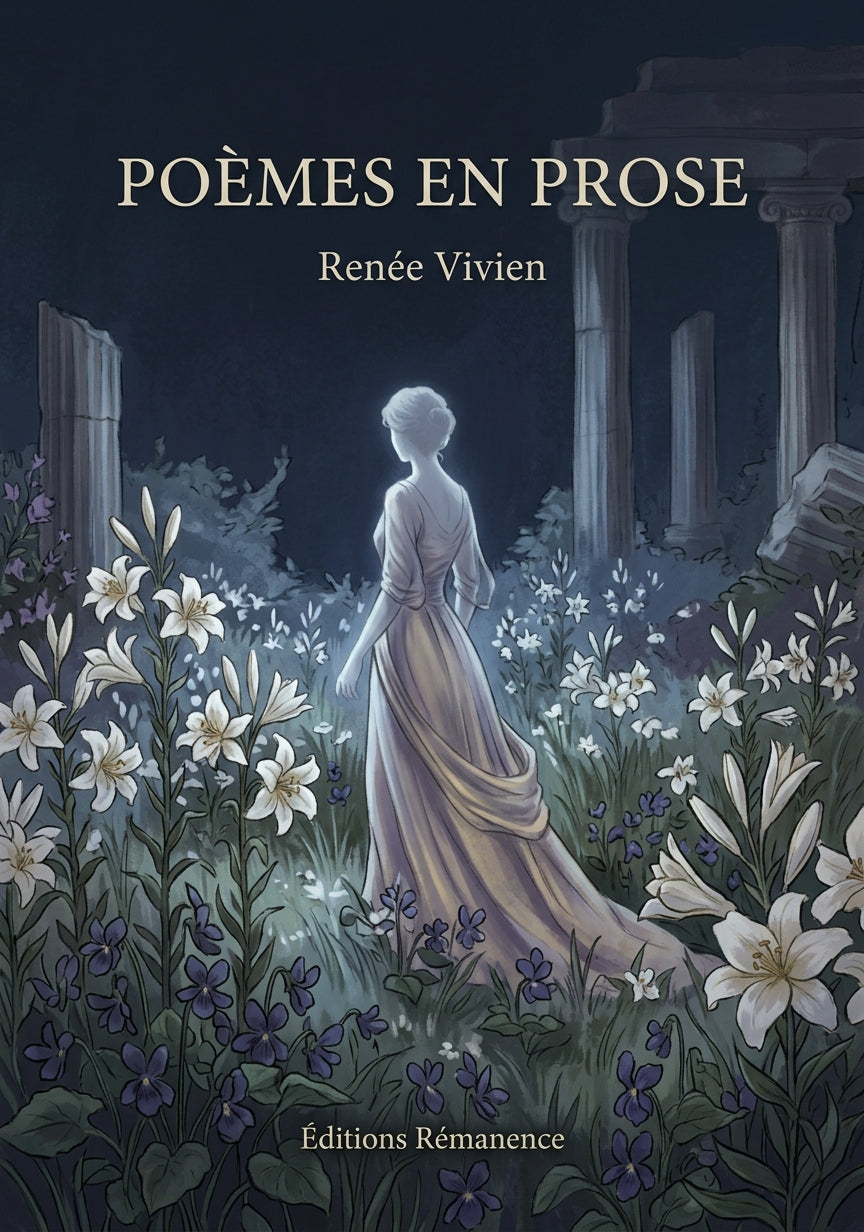 Livre Poèmes en Prose par Renée Vivien - Couverture - Editions Remanence