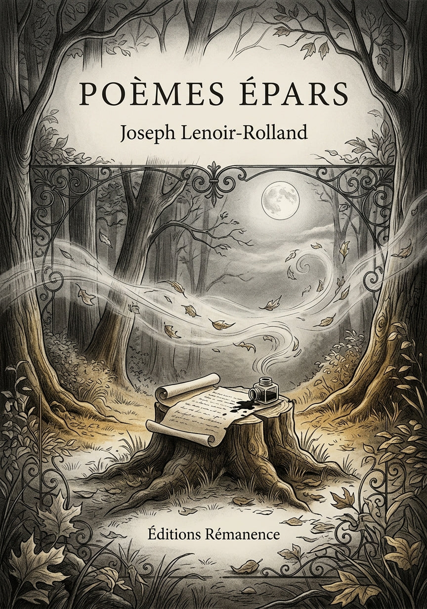 Livre Poèmes épars par Joseph Lenoir-Rolland - Couverture - Editions Remanence