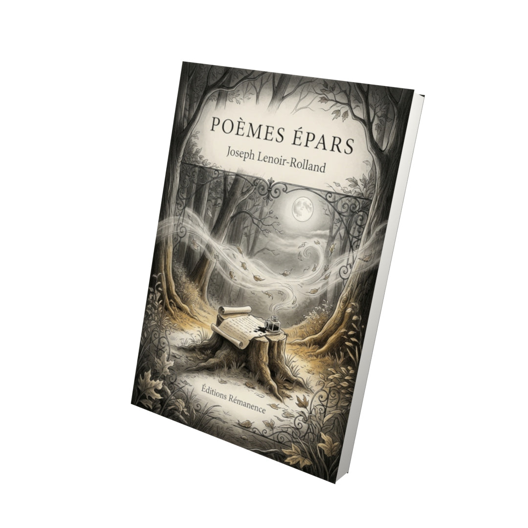 Livre Poèmes épars par Joseph Lenoir-Rolland - Vue 3D - Editions Remanence