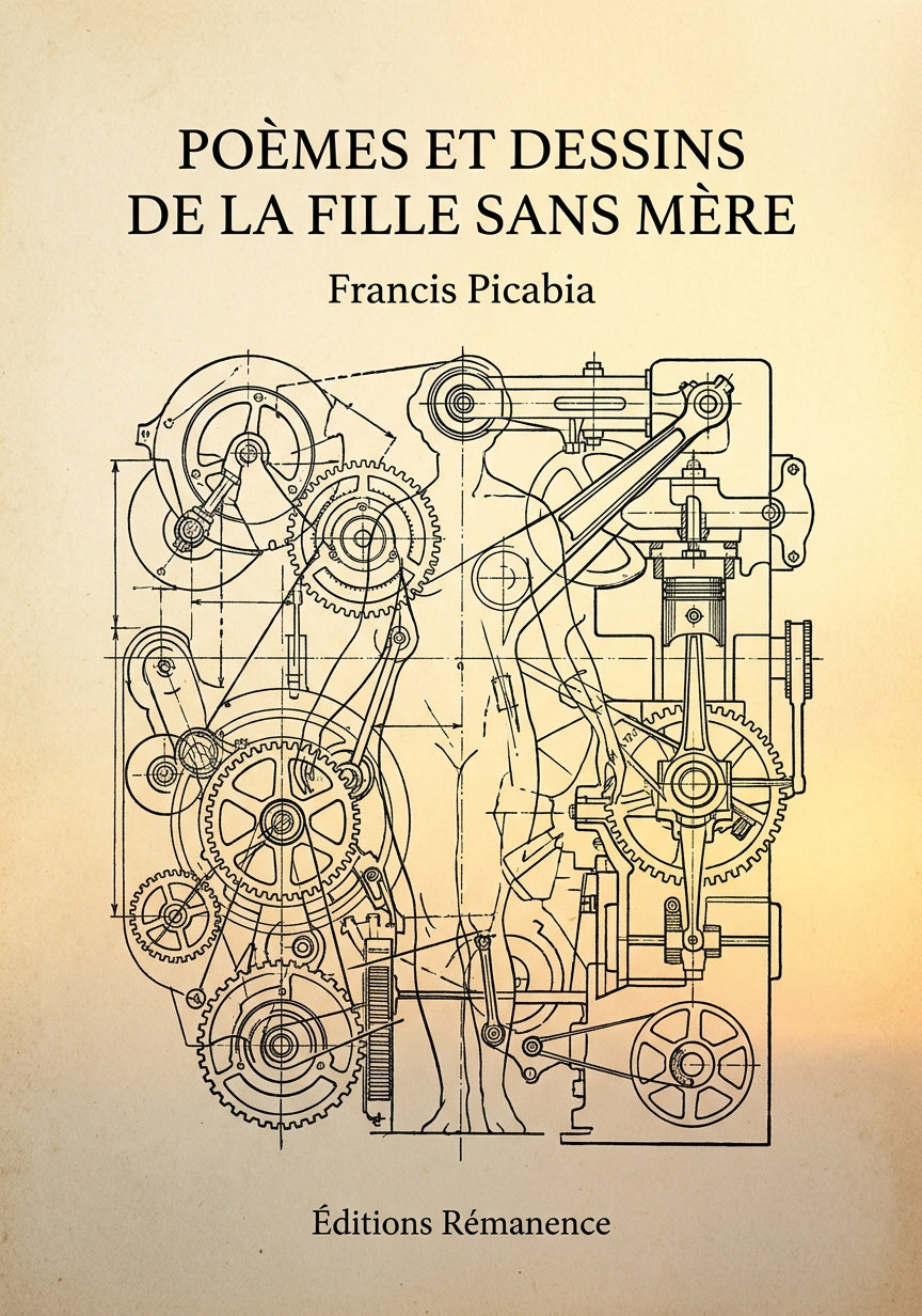 Livre Poèmes et dessins de la fille sans mère par Francis Picabia - Couverture - Editions Remanence
