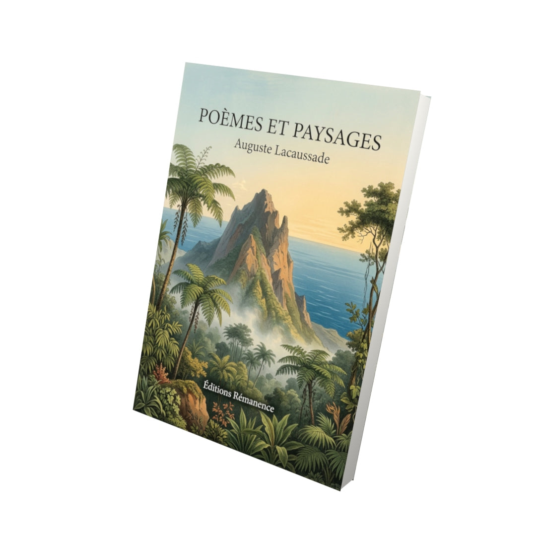Livre Poèmes et Paysages par Auguste Lacaussade - Vue 3D - Editions Remanence