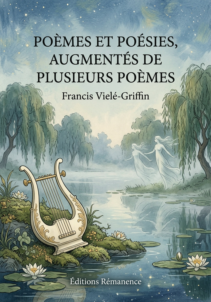 Livre Poèmes et poésies, augmentés de plusieurs poèmes par Francis Vielé-Griffin - Couverture - Editions Remanence