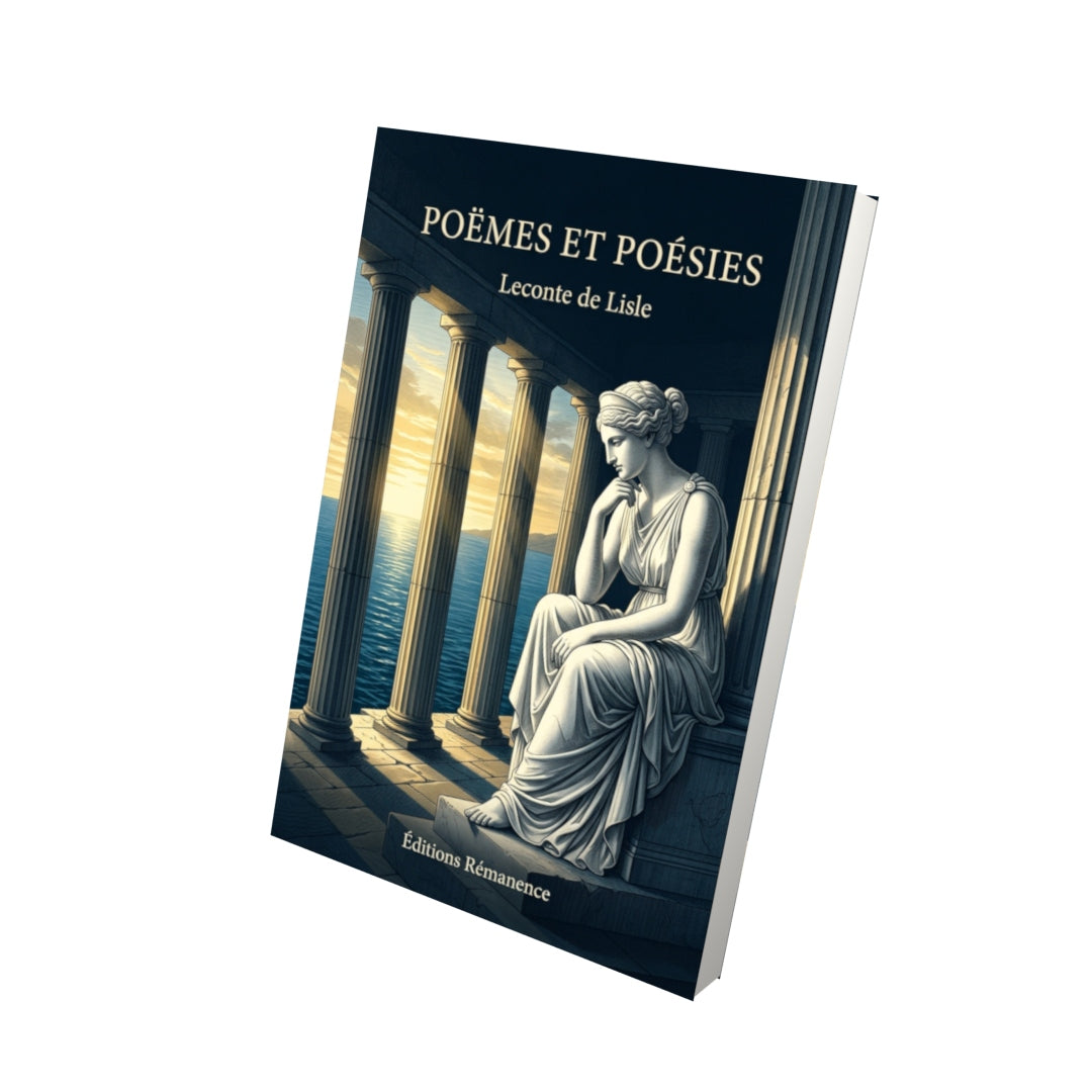 Livre Poëmes et Poésies par Leconte de Lisle - Vue 3D - Editions Remanence