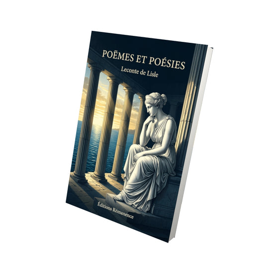 Livre Poëmes et Poésies par Leconte de Lisle - Vue 3D - Editions Remanence