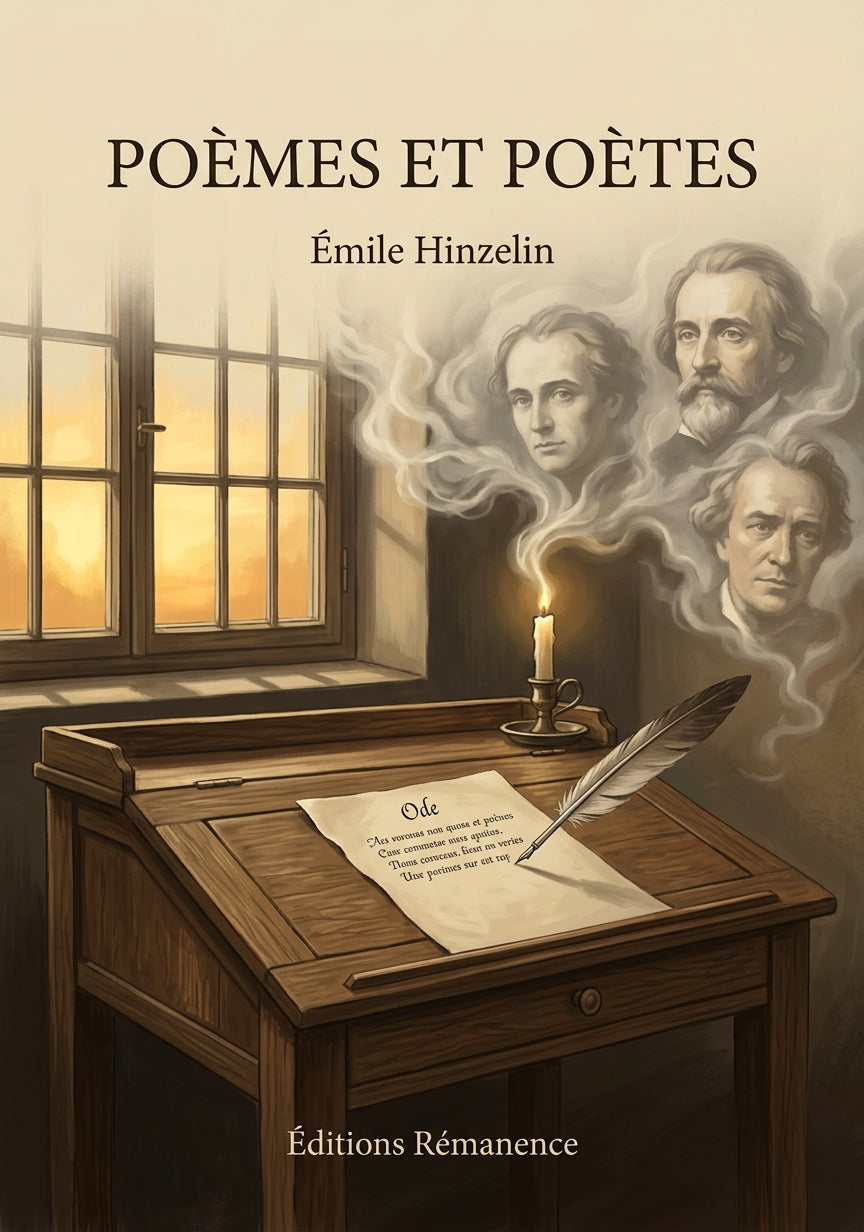 Livre Poèmes et Poètes par Émile Hinzelin - Couverture - Editions Remanence
