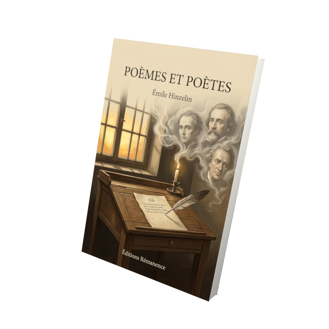 Livre Poèmes et Poètes par Émile Hinzelin - Vue 3D - Editions Remanence
