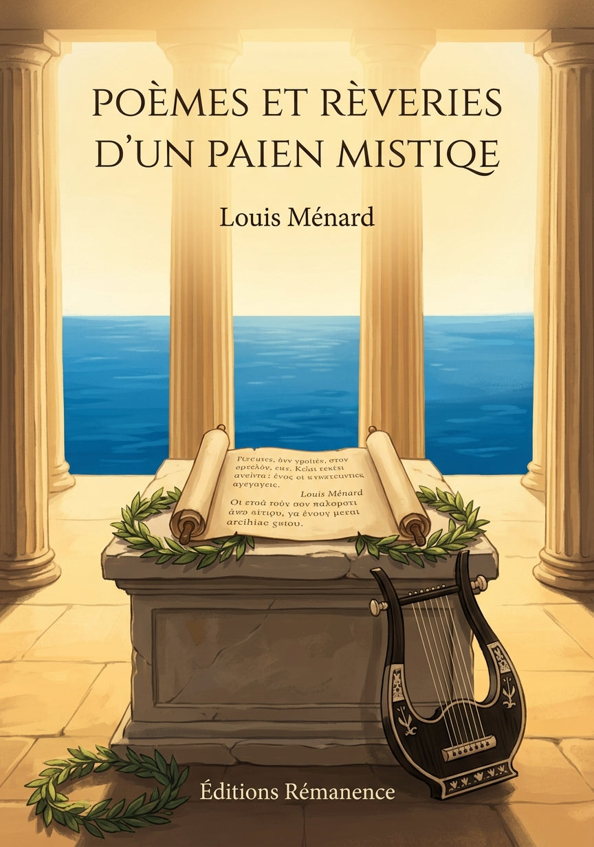 Livre Poèmes et Rèveries d’un Paien mistiqe par Louis Ménard - Couverture - Editions Remanence