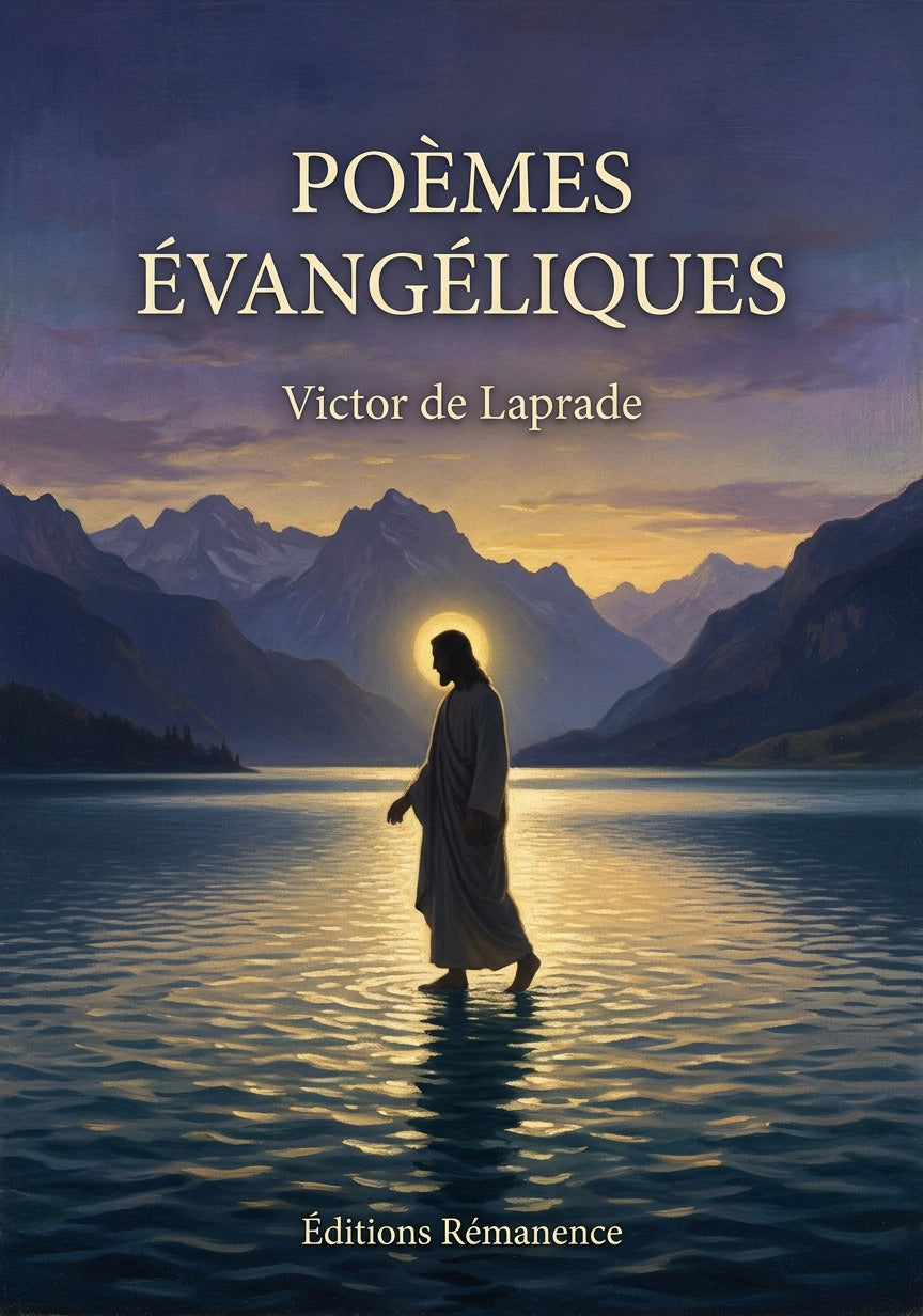 Livre Poèmes évangéliques par Victor de Laprade - Couverture - Editions Remanence