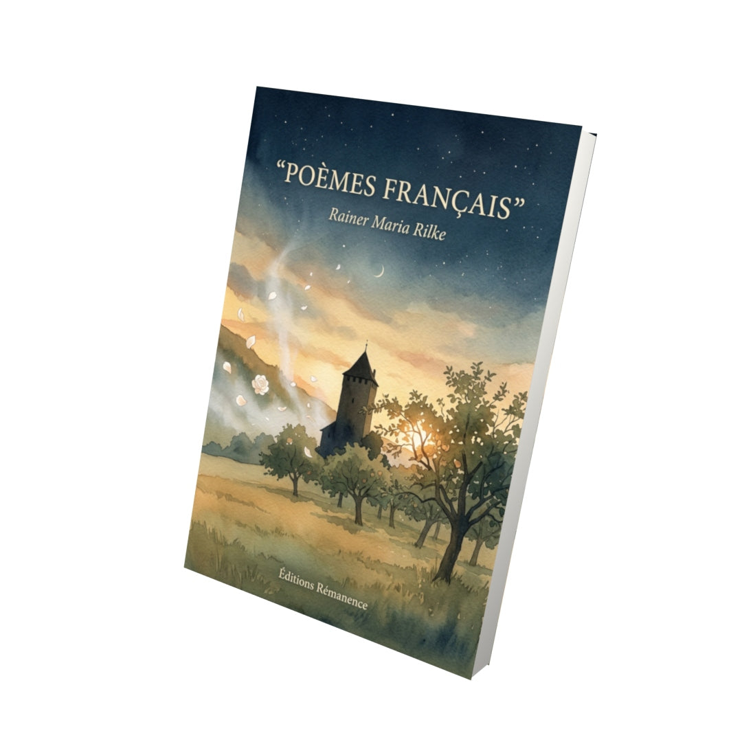 Livre Poèmes français par Rainer Maria Rilke - Vue 3D - Editions Remanence