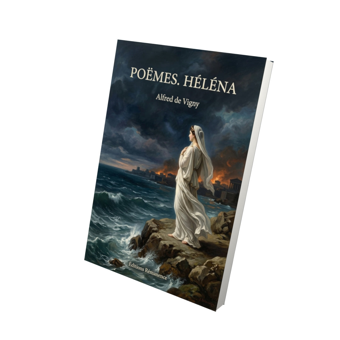 Livre Poëmes. Héléna par Alfred de Vigny - Vue 3D - Editions Remanence
