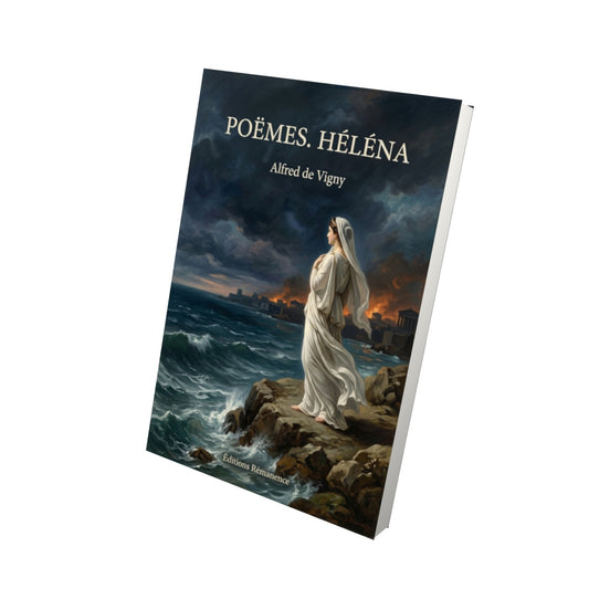 Livre Poëmes. Héléna par Alfred de Vigny - Vue 3D - Editions Remanence
