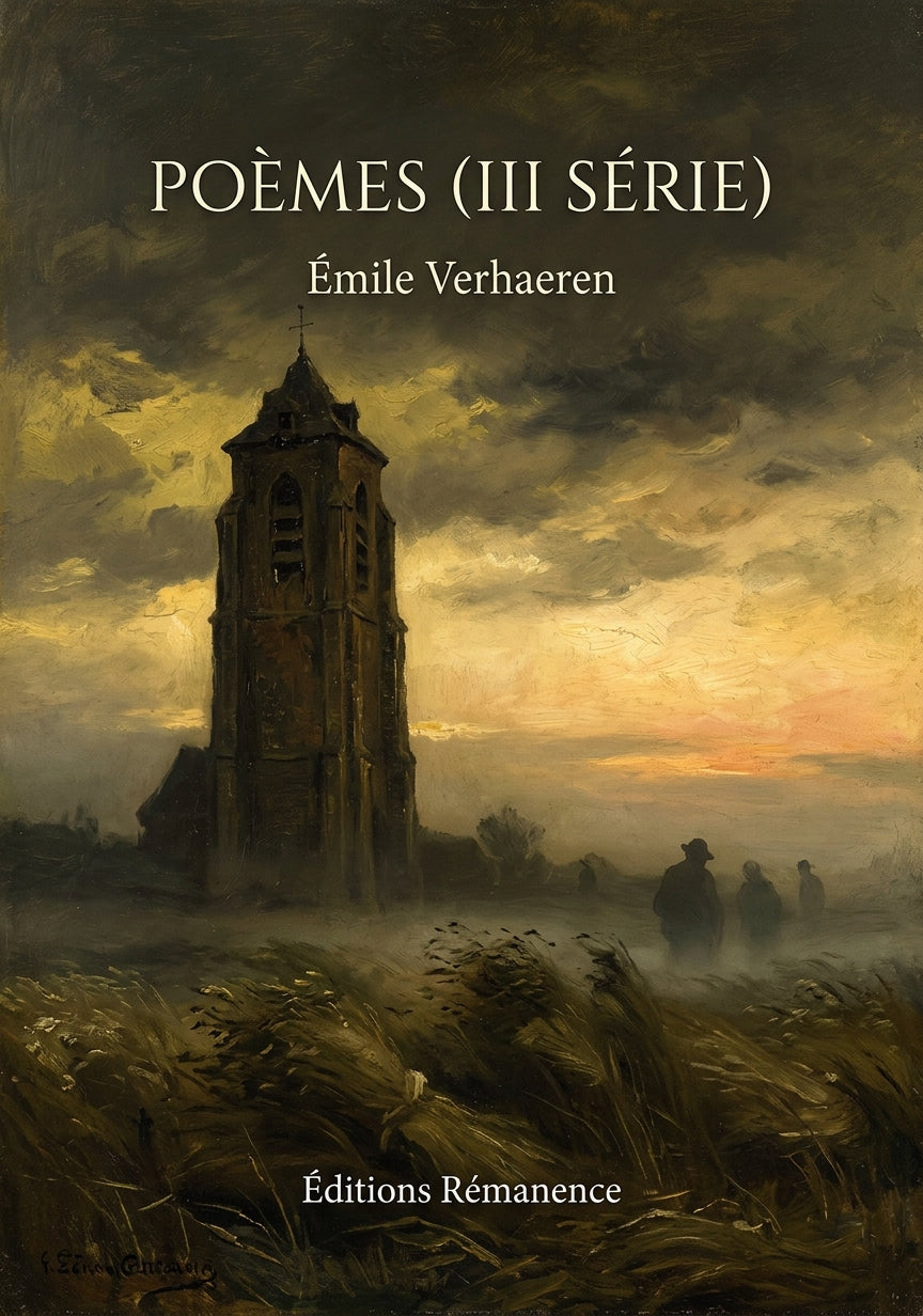 Livre Poèmes (III série) par Émile Verhaeren - Couverture - Editions Remanence