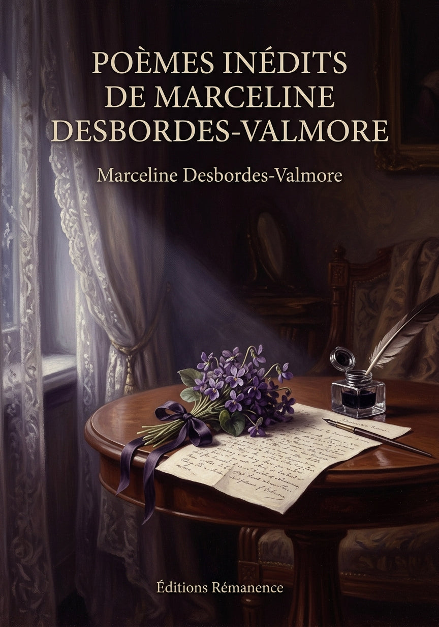 Livre Poèmes inédits de Marceline Desbordes-Valmore par Marceline Desbordes-Valmore - Couverture - Editions Remanence