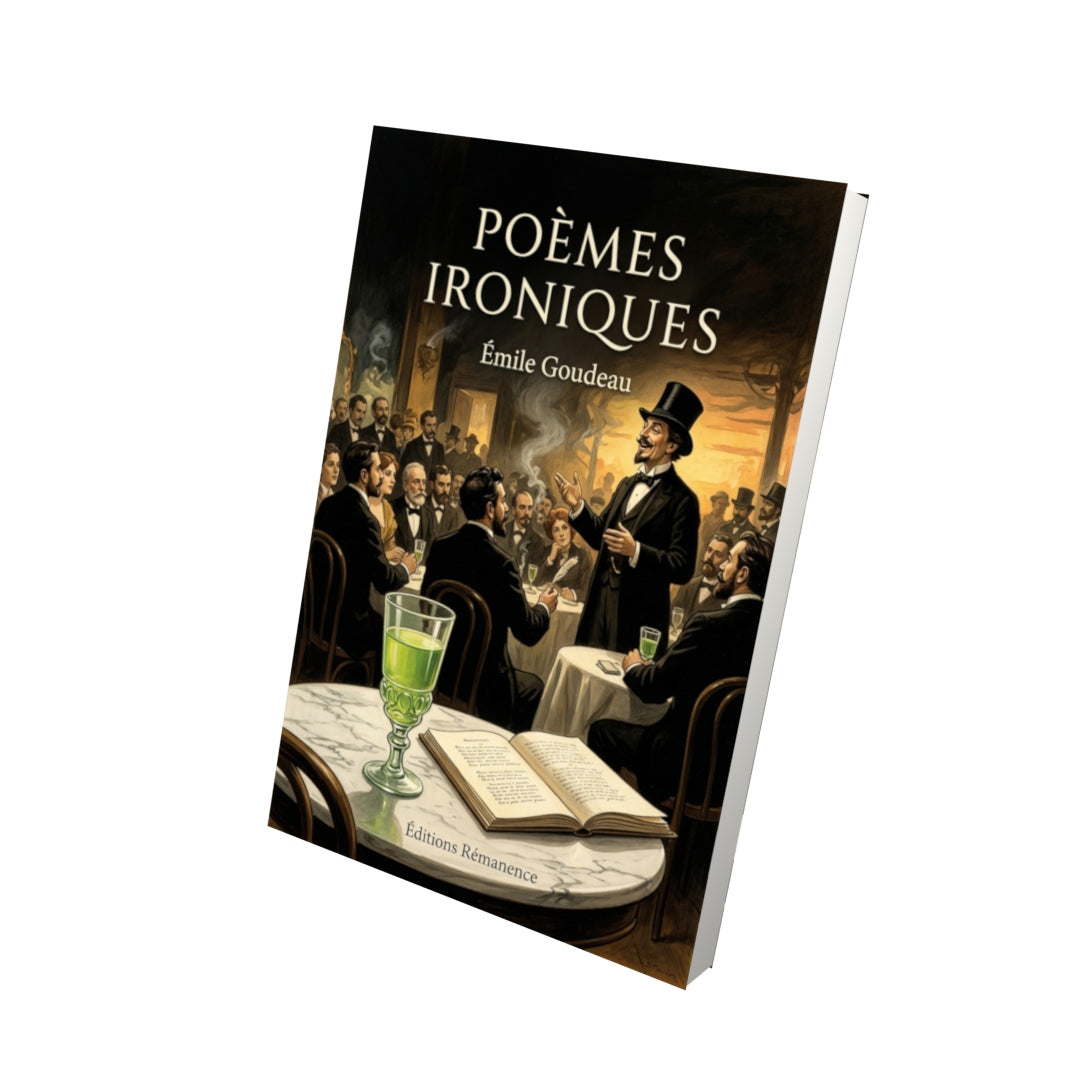 Livre Poèmes ironiques par Émile Goudeau - Vue 3D - Editions Remanence