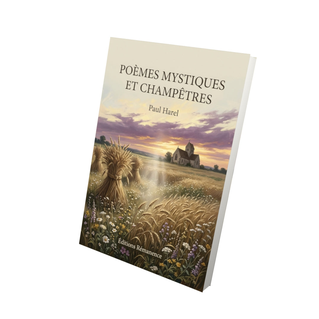 Livre Poèmes mystiques et champêtres par Paul Harel - Vue 3D - Editions Remanence