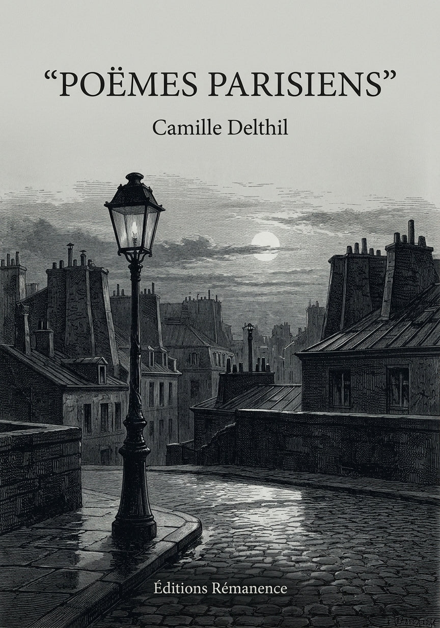 Livre Poëmes parisiens par Camille Delthil - Couverture - Editions Remanence