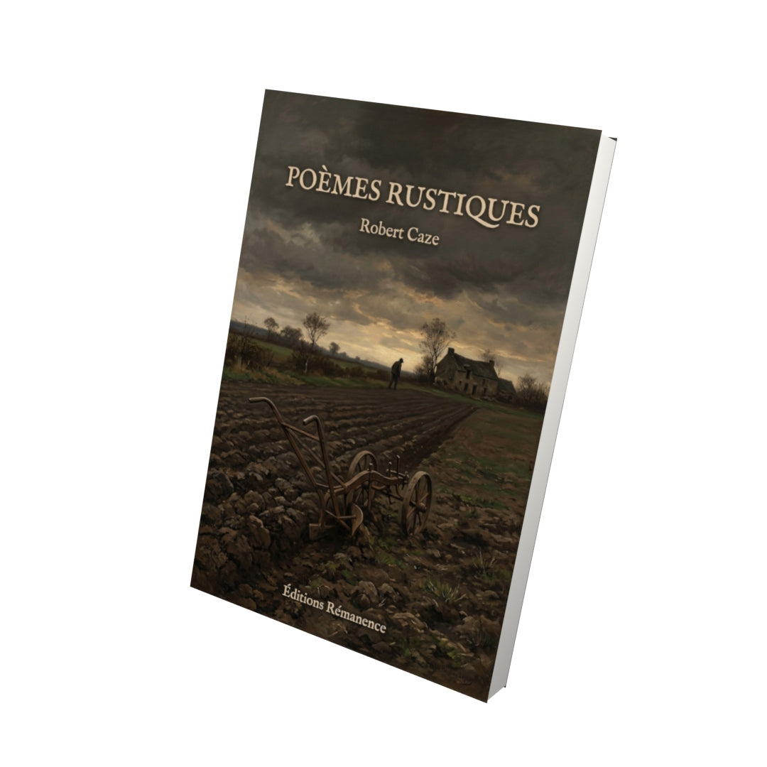 Livre Poèmes rustiques par Robert Caze - Vue 3D - Editions Remanence