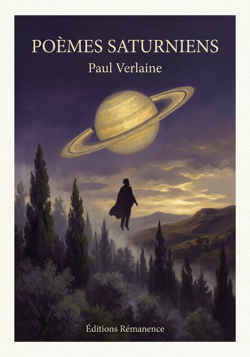 Livre Poèmes saturniens par Paul Verlaine - Couverture - Editions Remanence