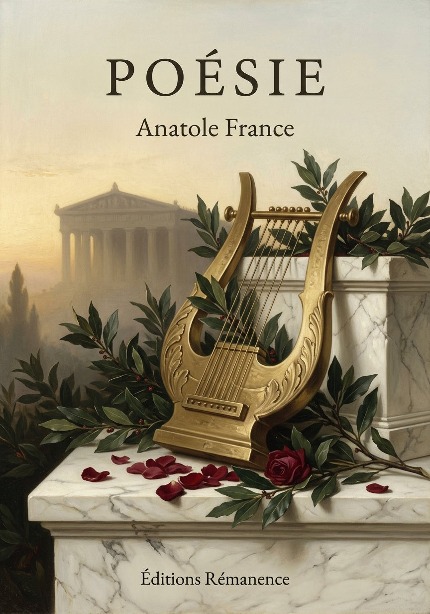 Livre Poésie par Anatole France - Couverture - Editions Remanence